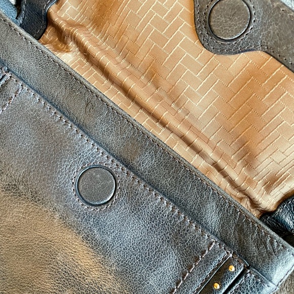 Cole haan messenger bag blue leather - Picture 6 of 7